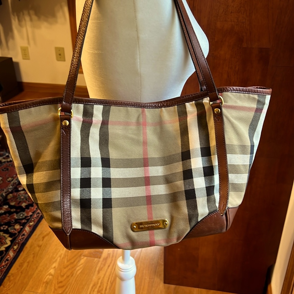 Burberry vintage check tote